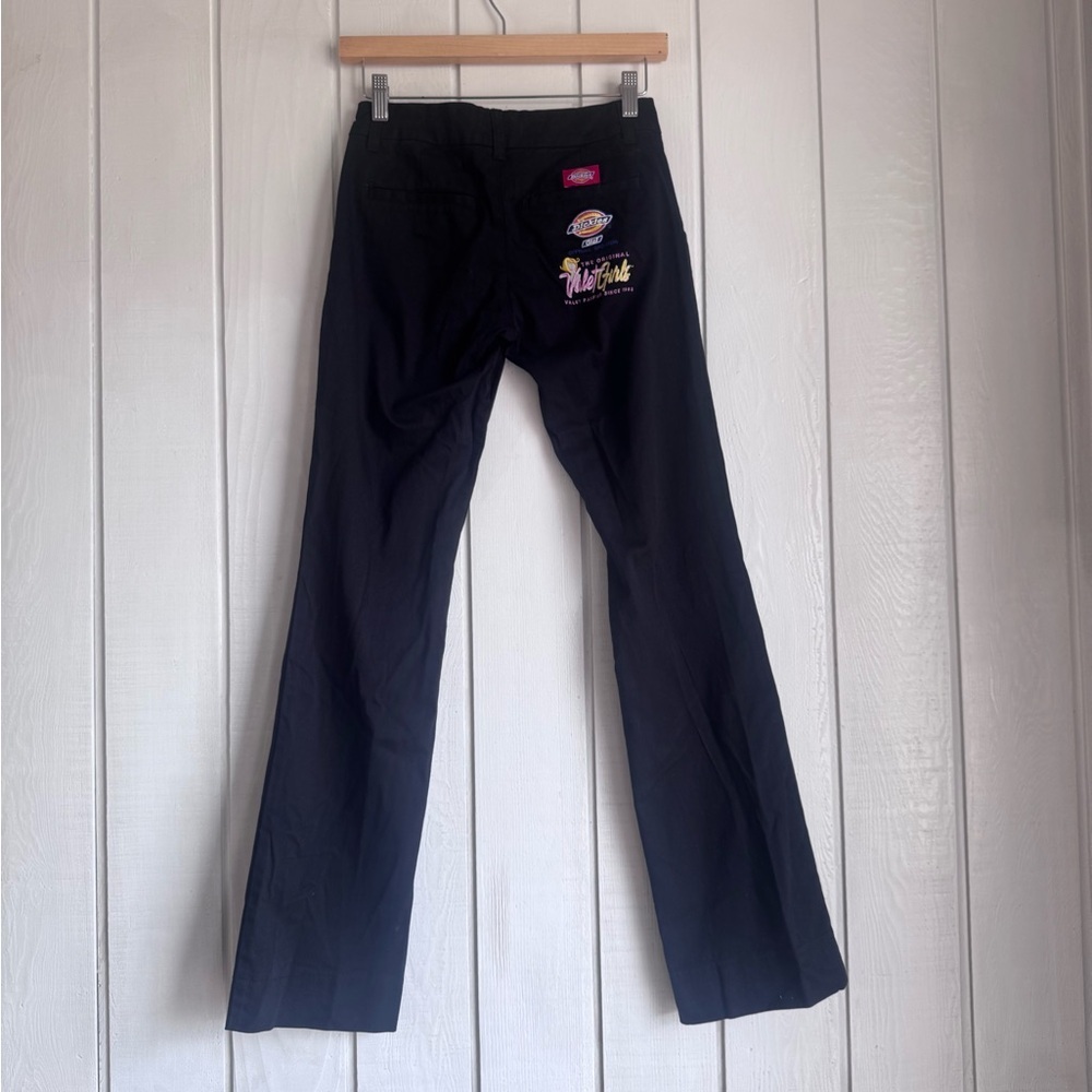 Dickies Women’s Black Pants with Embroidered Back Pocket